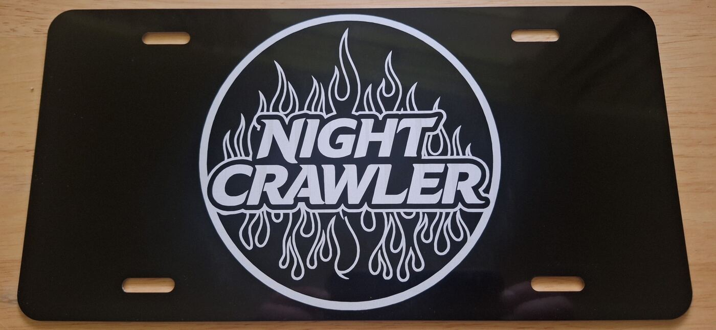 Night Crawler plate and matching caps