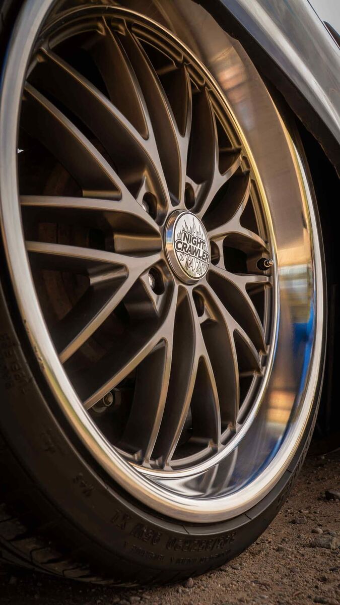 Night Crawler custom caps on a customer's ride